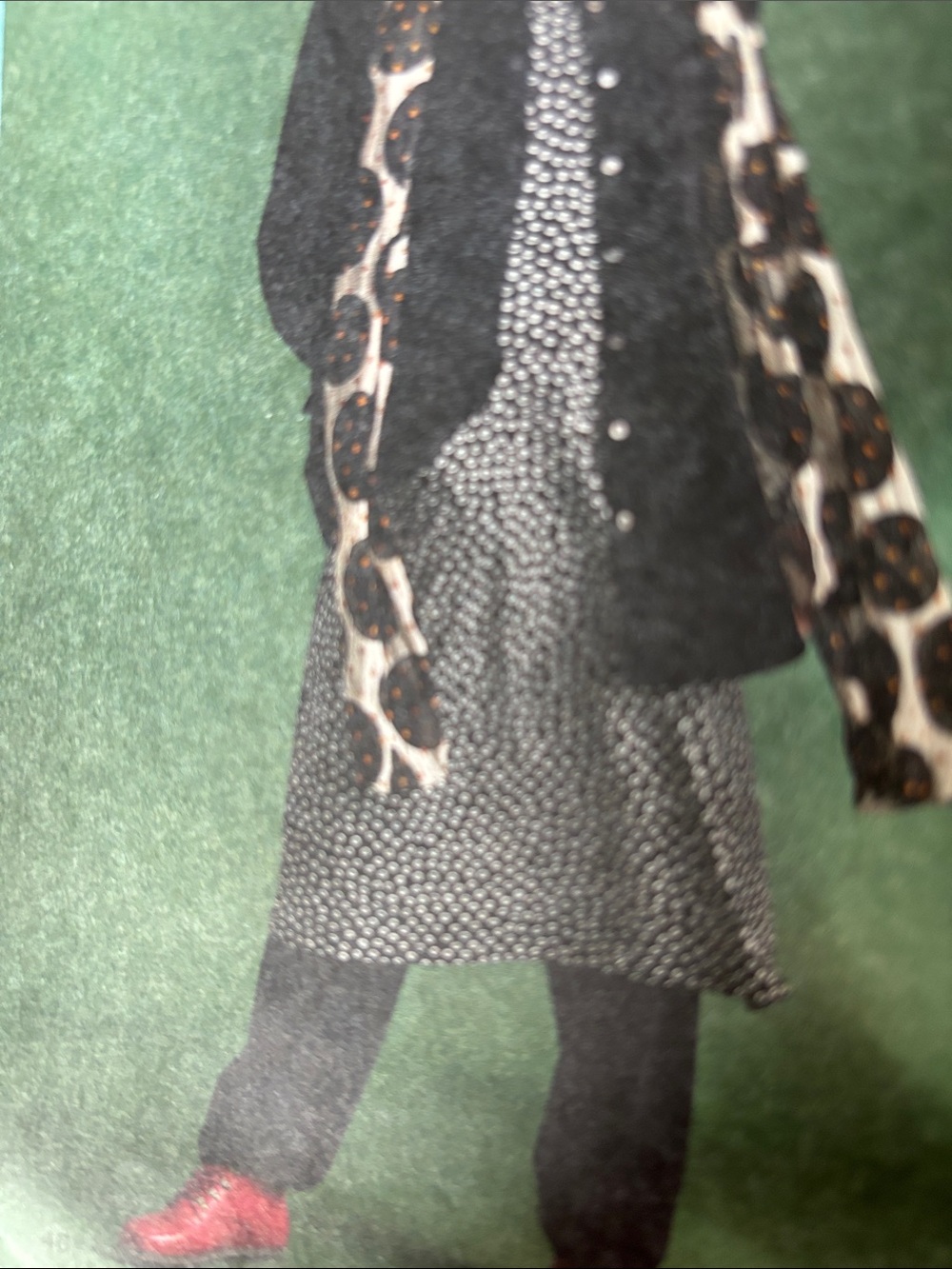 Gudrun Sjoden “Stella” Jersey Dress, Black/Patterned, Size Medium - Picture 2 of 10